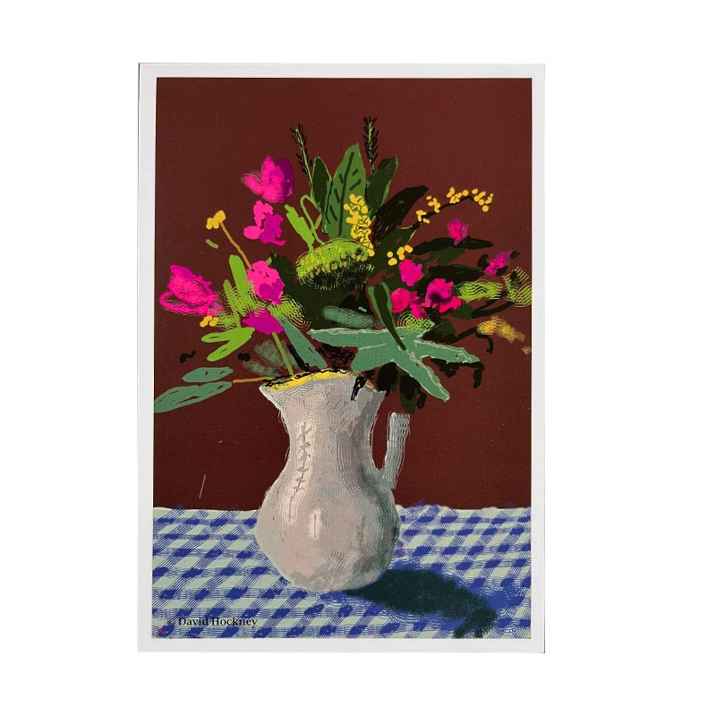 10 Flowers Postcards from '20 Flowers for 2025 And Some Bigger Pictures' by David Hockney