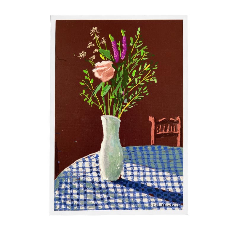 10 Flowers Postcards from '20 Flowers for 2025 And Some Bigger Pictures' by David Hockney