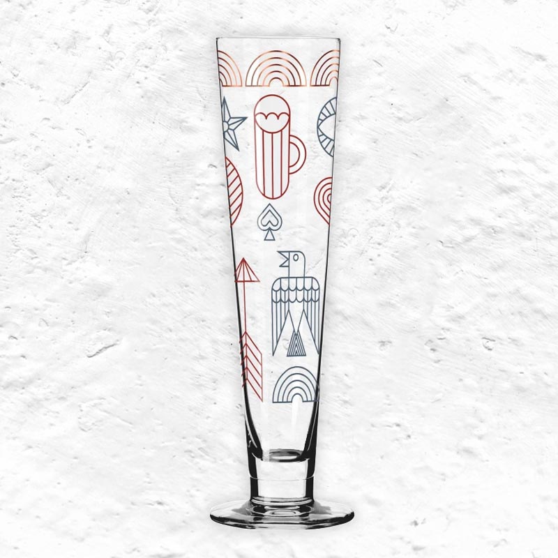 Heldenfest Beer Glass des. Paul Farrell for Ritzenhoff