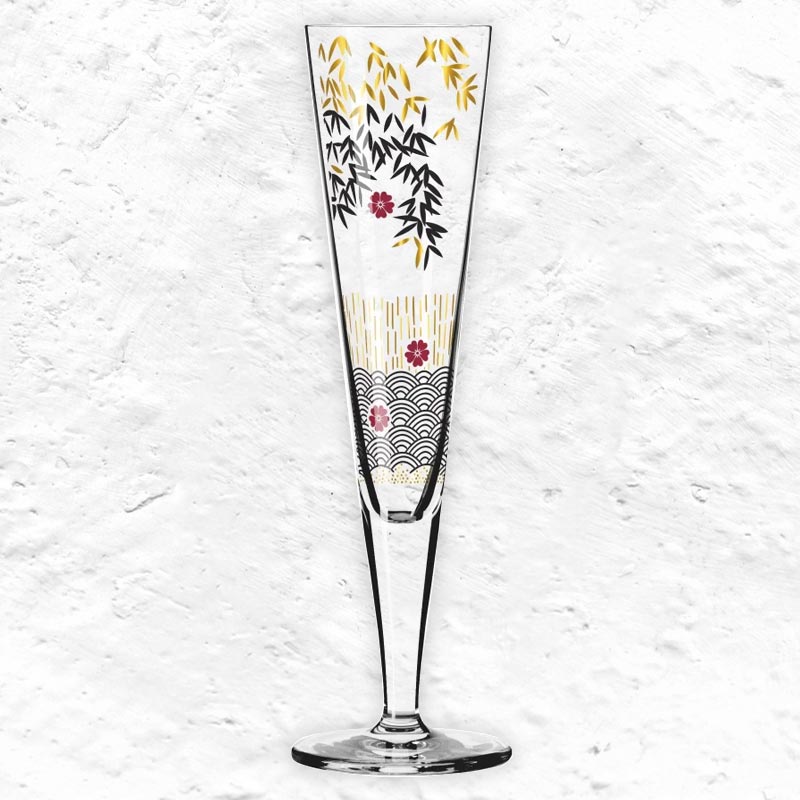 Goldnacht Champagne Glass #19 des. Kathrin Stockebrand for Ritzenhoff