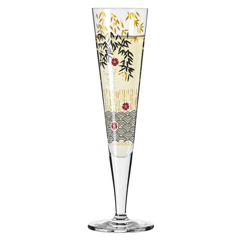 Goldnacht Champagne Glass #19 des. Kathrin Stockebrand for Ritzenhoff