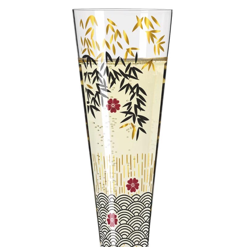 Goldnacht Champagne Glass #19 des. Kathrin Stockebrand for Ritzenhoff