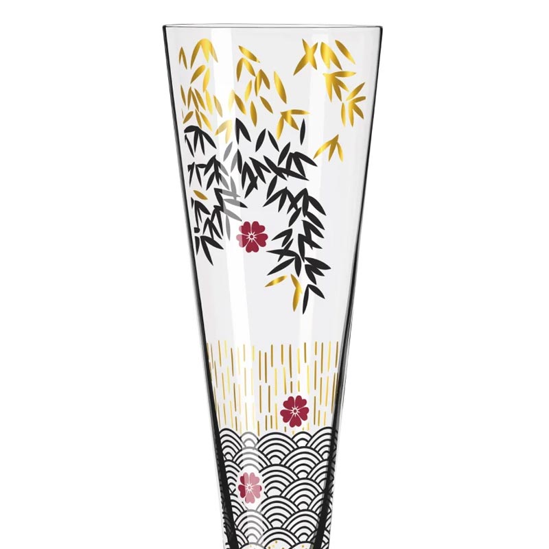 Goldnacht Champagne Glass #19 des. Kathrin Stockebrand for Ritzenhoff