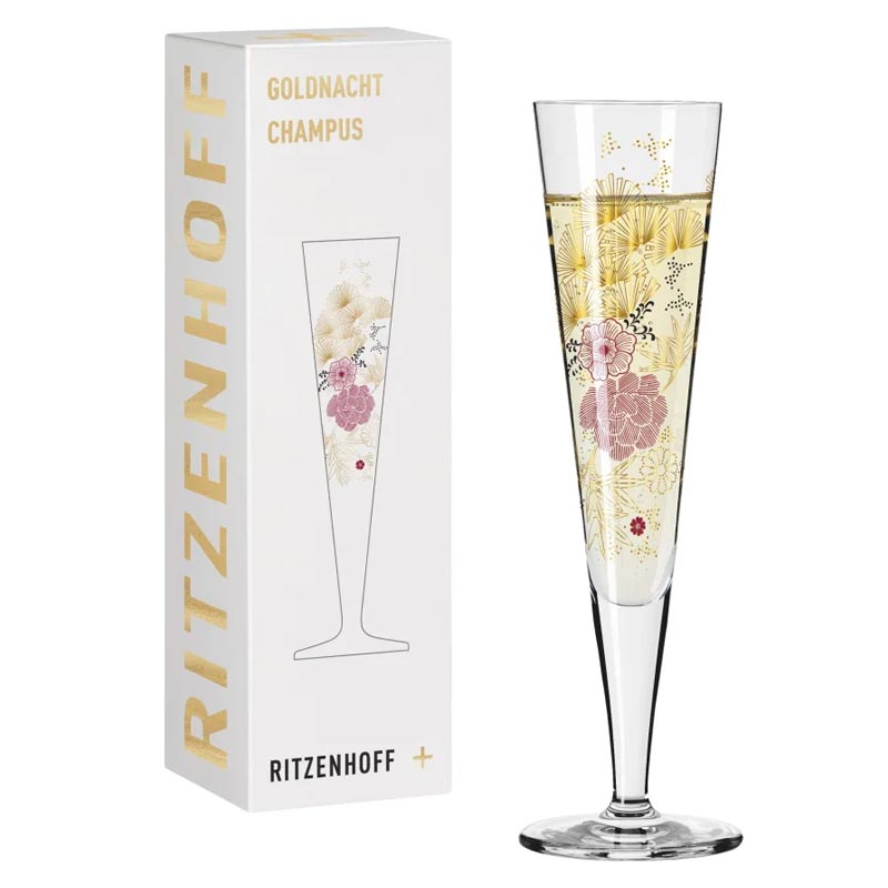 Goldnacht Champagne Glass #20 des. Kathrin Stockebrand for Ritzenhoff