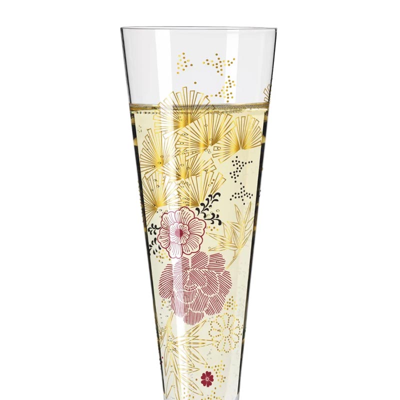 Goldnacht Champagne Glass #20 des. Kathrin Stockebrand for Ritzenhoff