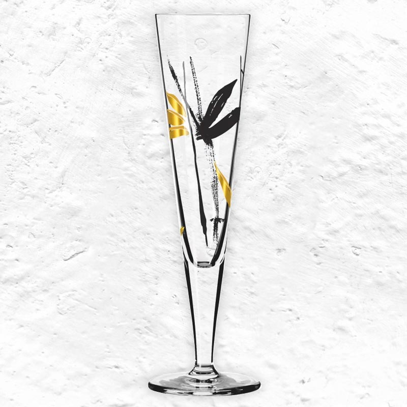 Goldnacht Champagne Glass #22 des. Andrea Arnolt for Ritzenhoff