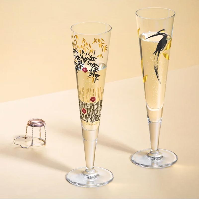 Goldnacht Champagne Glass #19 des. Kathrin Stockebrand for Ritzenhoff