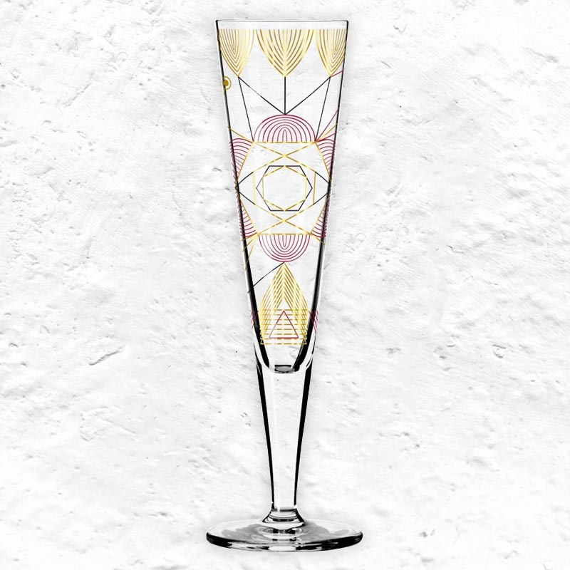 Goldnacht Champagne Glass #26 des. Werner Bohr for Ritzenhoff