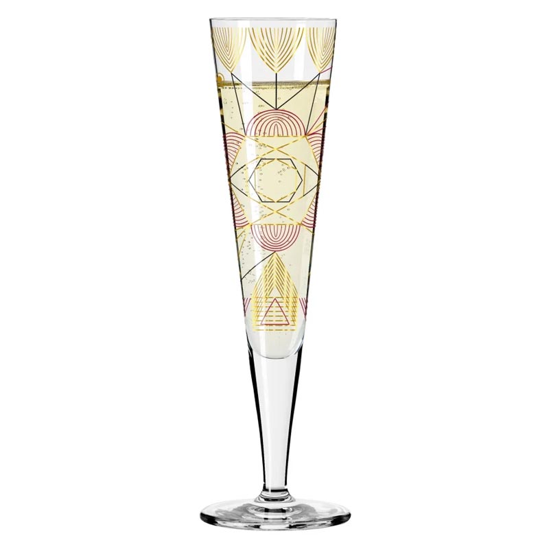 Goldnacht Champagne Glass #26 des. Werner Bohr for Ritzenhoff