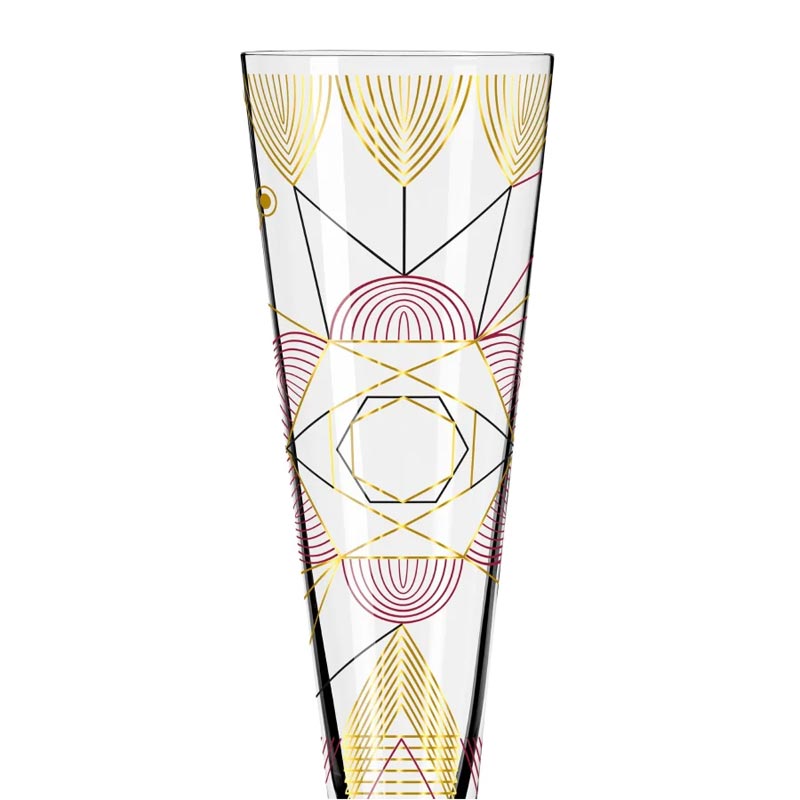 Goldnacht Champagne Glass #26 des. Werner Bohr for Ritzenhoff