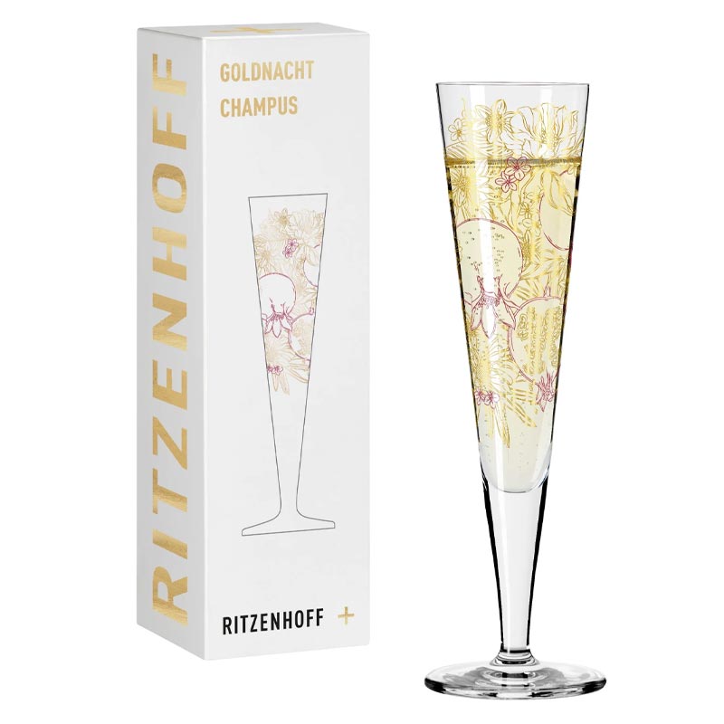 Goldnacht Champus - Single Champagne Glass #31 (1071031) - des. Maggie Enterrios for Ritzenhoff