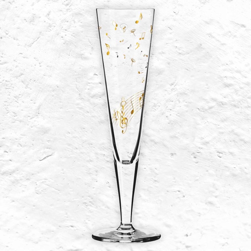 Goldnacht Champagne Glass -#F25 des. Theresa Kuhlmann for Ritzenhoff