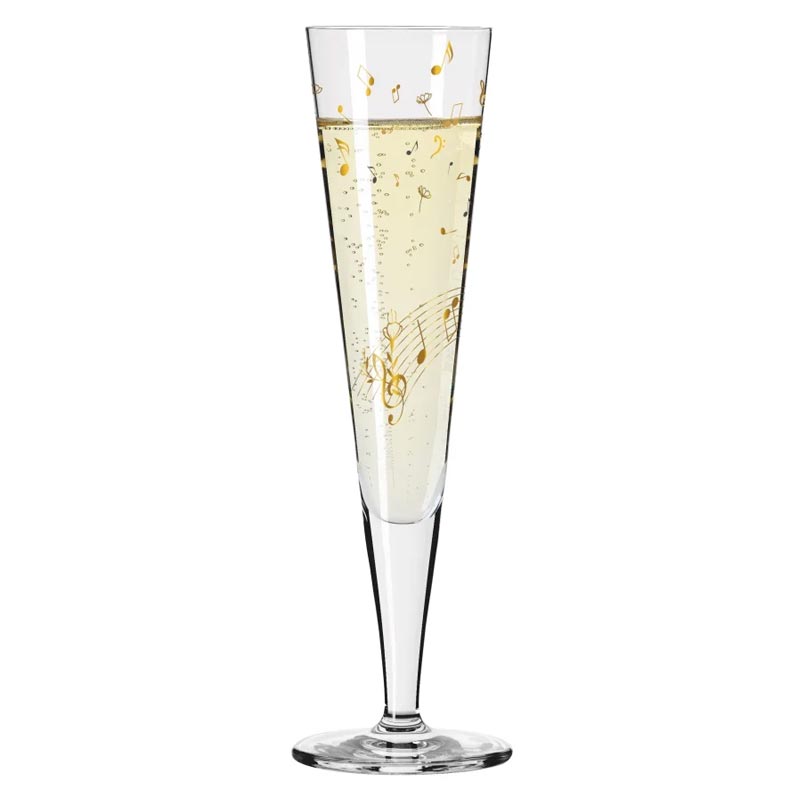 Goldnacht Champagne Glass -#F25 des. Theresa Kuhlmann for Ritzenhoff