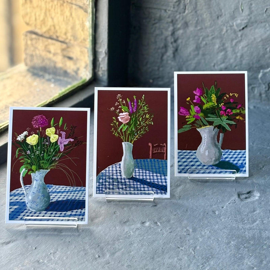 10 Flowers Postcards from '20 Flowers for 2025 And Some Bigger Pictures' by David Hockney