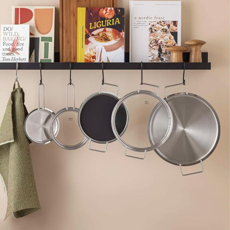 Stainless steel pan lid - 16cm - des. Ole Palsby for Eva Solo