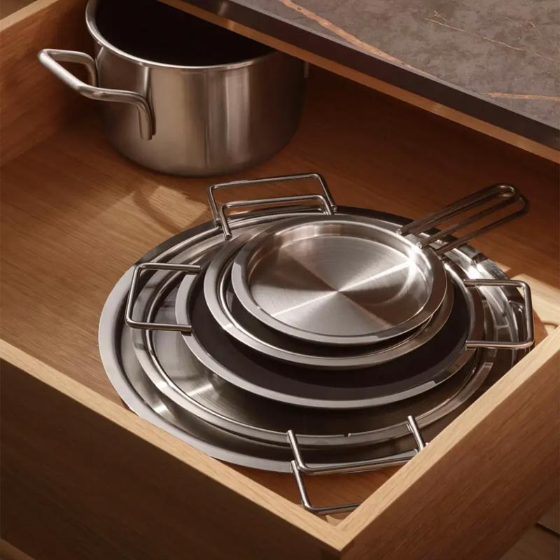 Stainless steel pan lid - 16cm - des. Ole Palsby for Eva Solo
