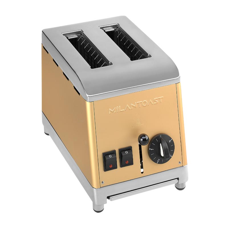 2 Slice Toaster - Gold - by Milan Toast