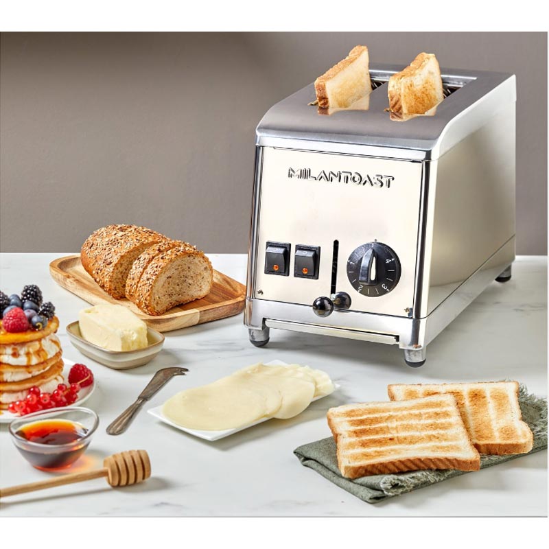 2 Slice Toaster - Stainless Steel - by Milan Toast