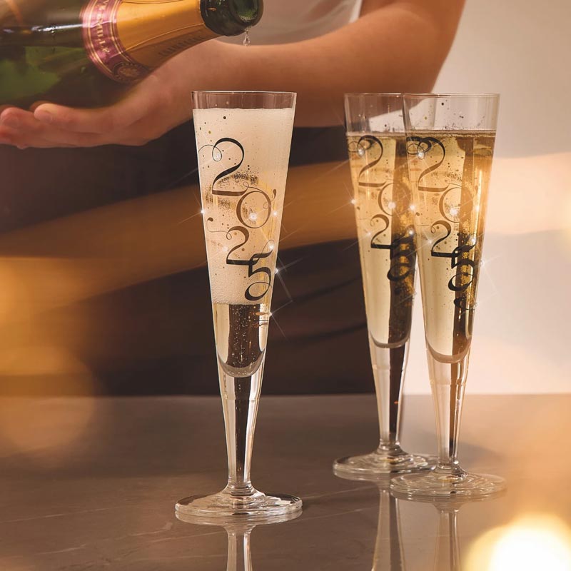 Goldnacht Champus - Brilliant Night Champus Celebration Glass 2025 (1079015)- des. Ana C Vasconcelos for Ritzenhoff