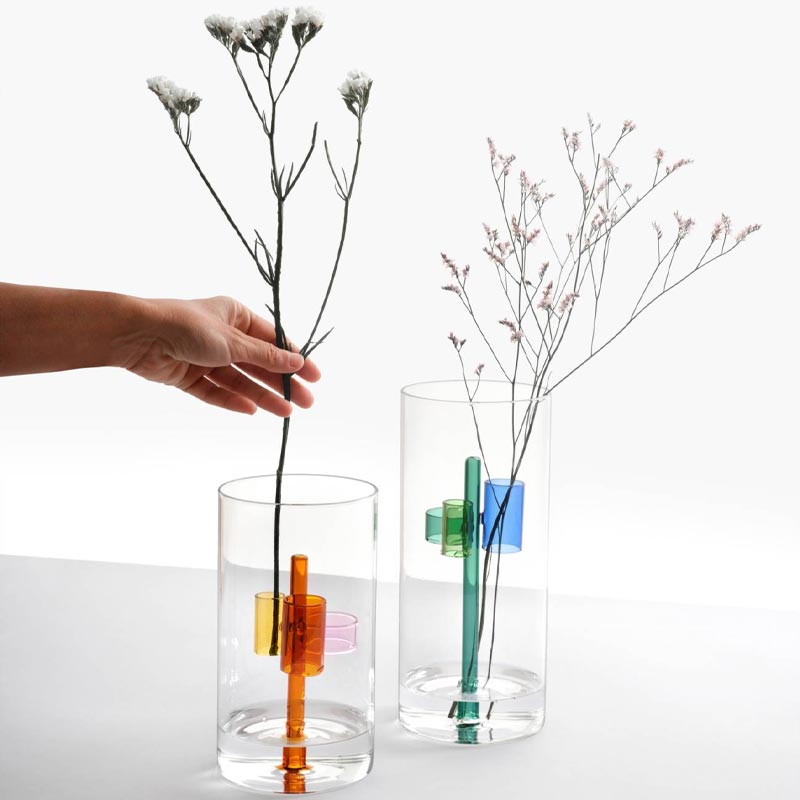 Vase 3 Amber - des. Lina Obregón for Ichendorf Milano