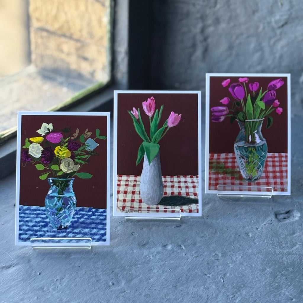 10 Flowers Postcards from '20 Flowers for 2025 And Some Bigger Pictures' by David Hockney