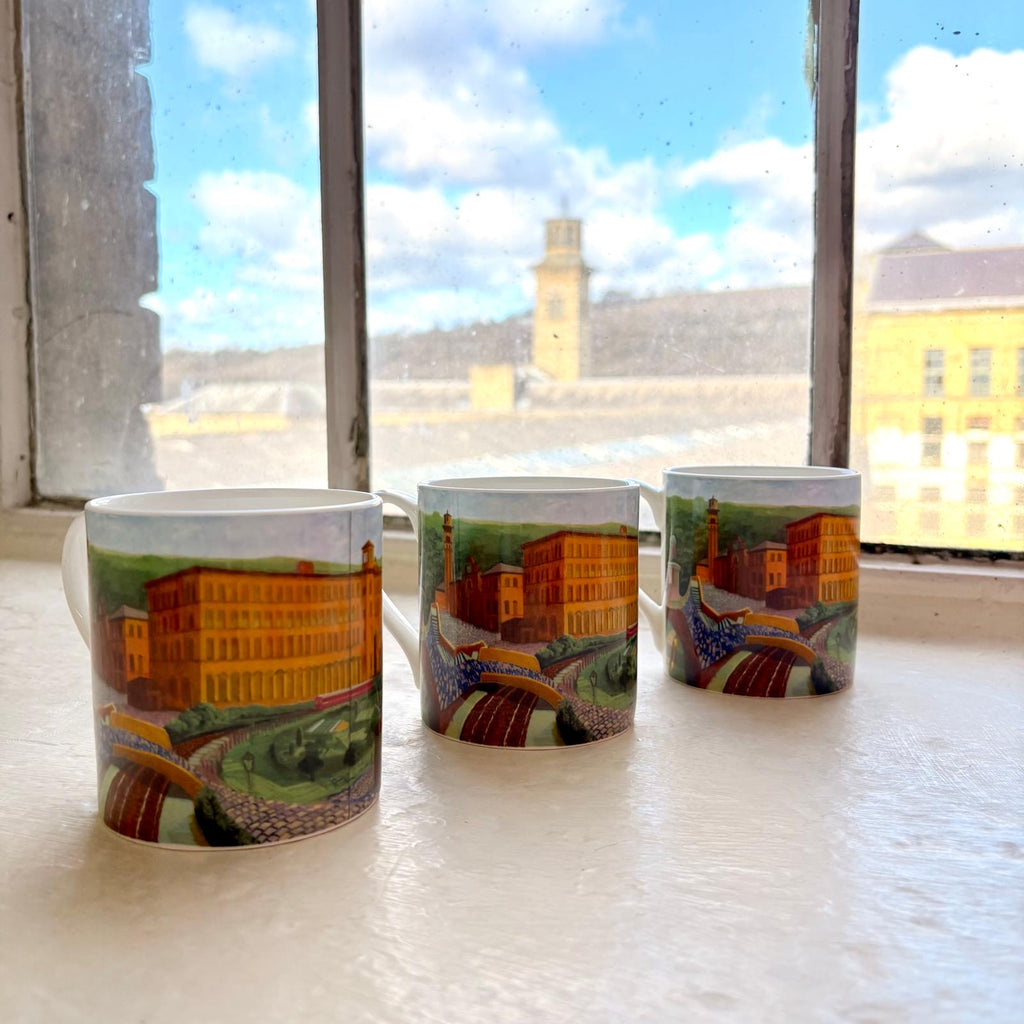 David Hockney Salts Mill, Saltaire Limited Edition Fine Bone China Mug - especially for 2025