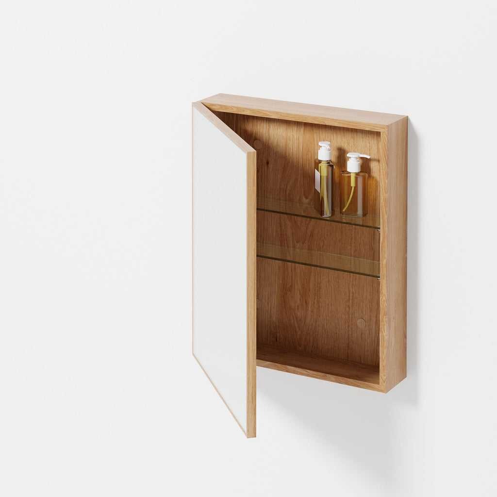 Slimline 550 Bathroom Cabinet, oak - des. Lincoln Rivers for Wireworks