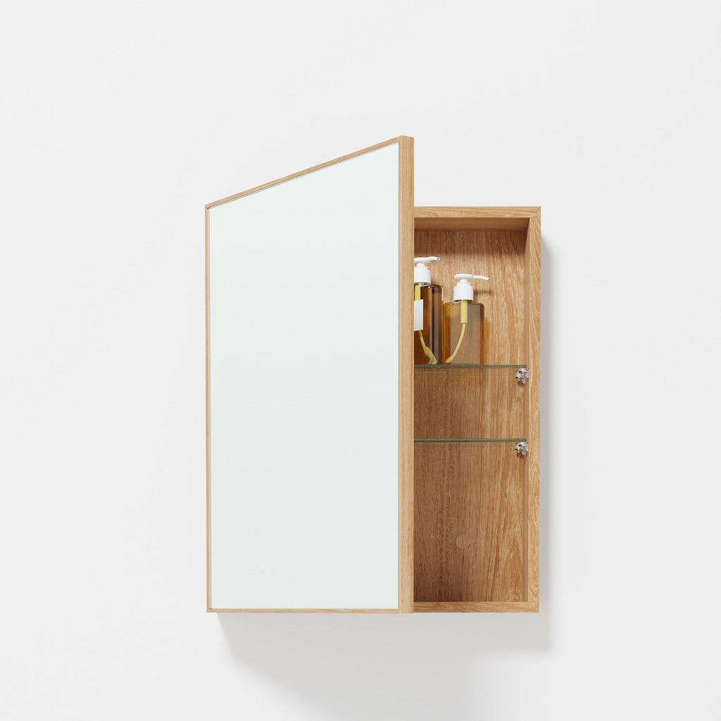 Slimline 550 Bathroom Cabinet, oak - des. Lincoln Rivers for Wireworks