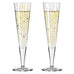 Goldnacht Champagne 'Duett' Glass Set H24 des. Sonja Eikler for Ritzenhoff