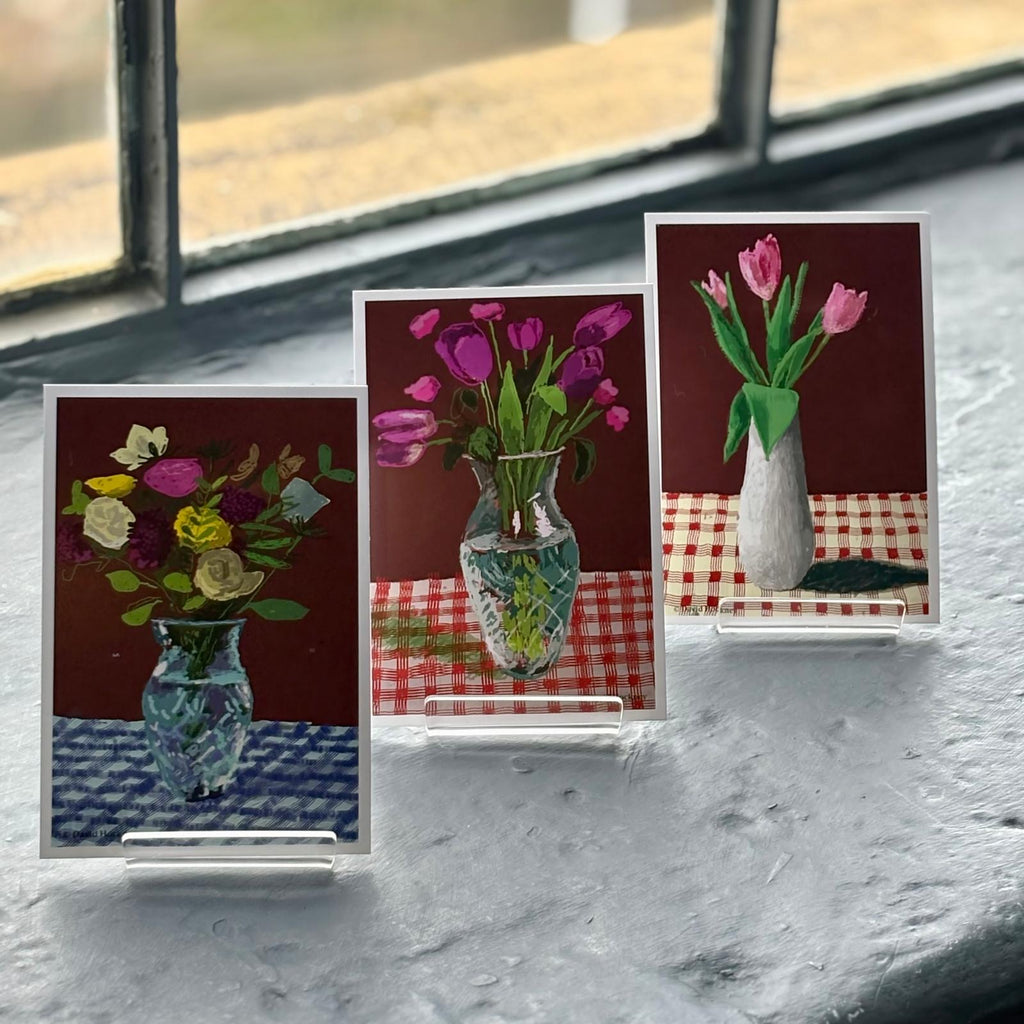 10 Flowers Postcards from '20 Flowers for 2025 And Some Bigger Pictures' by David Hockney
