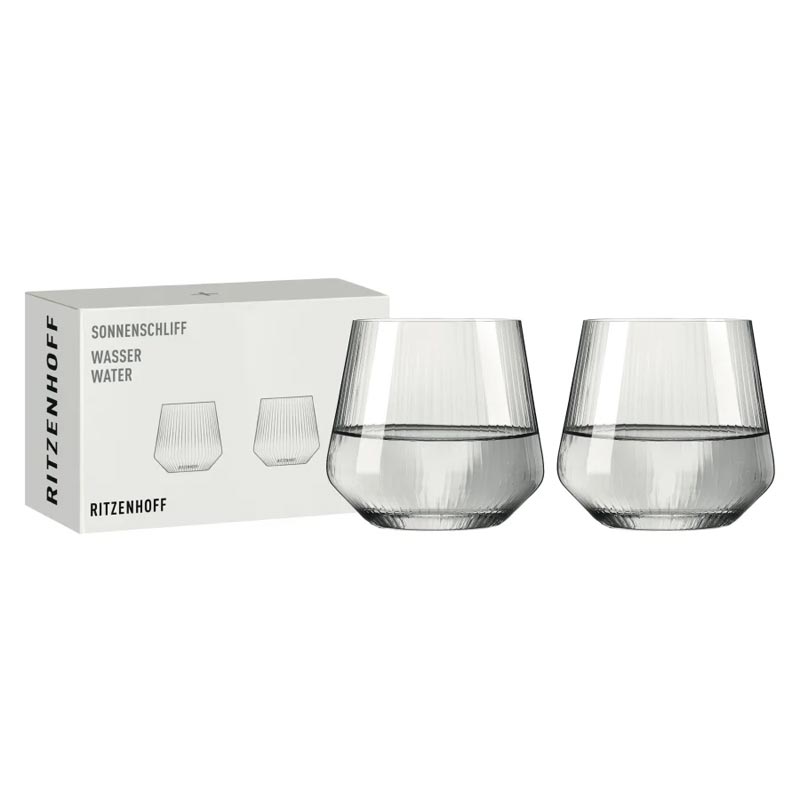Sonnenschliff 'Sunburst' Water Glasses (8000001) - Set of 2 - by Ritzenhoff