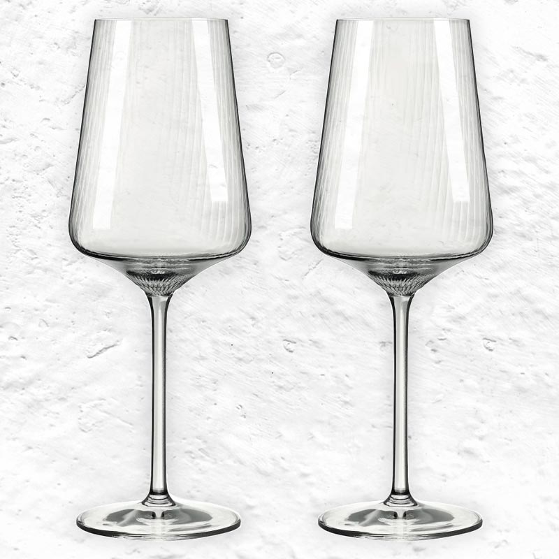 Sonnenschliff 'Sunburst' White Wine Glass (8000003) - Set of 2 - by Ritzenhoff