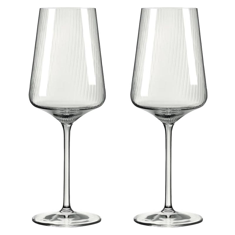 Sonnenschliff 'Sunburst' White Wine Glass (8000003) - Set of 2 - by Ritzenhoff