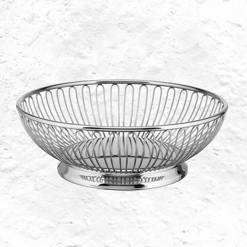 826 Round Wire Basket - 20cm - des. Ufficio Tecnico Alessi