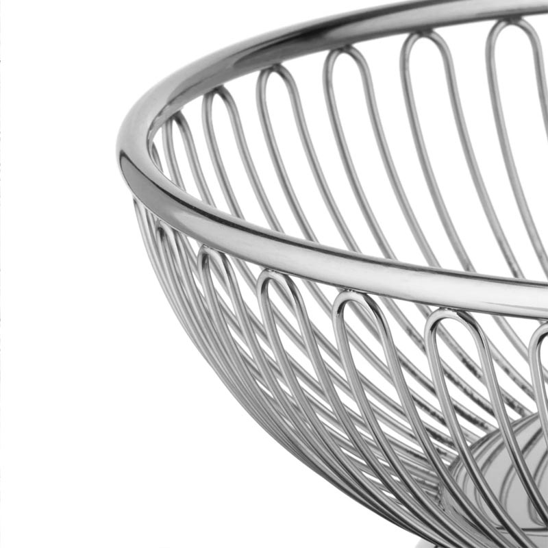 826 Round Wire Basket - 20cm - des. Ufficio Tecnico Alessi