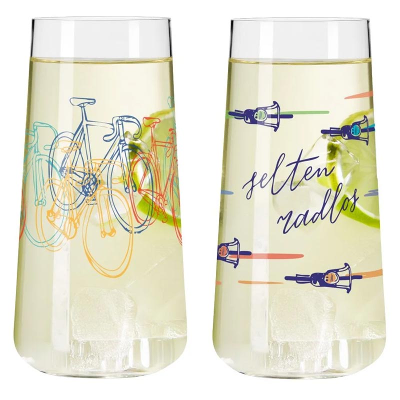 Cycling Universal Water Glass Set #1, #2 (8263001) - Allround - des. Harisuratama & Symonovych