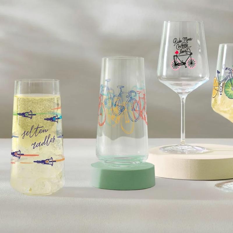 Cycling Universal Water Glass Set #1, #2 (8263001) - Allround - des. Harisuratama & Symonovych