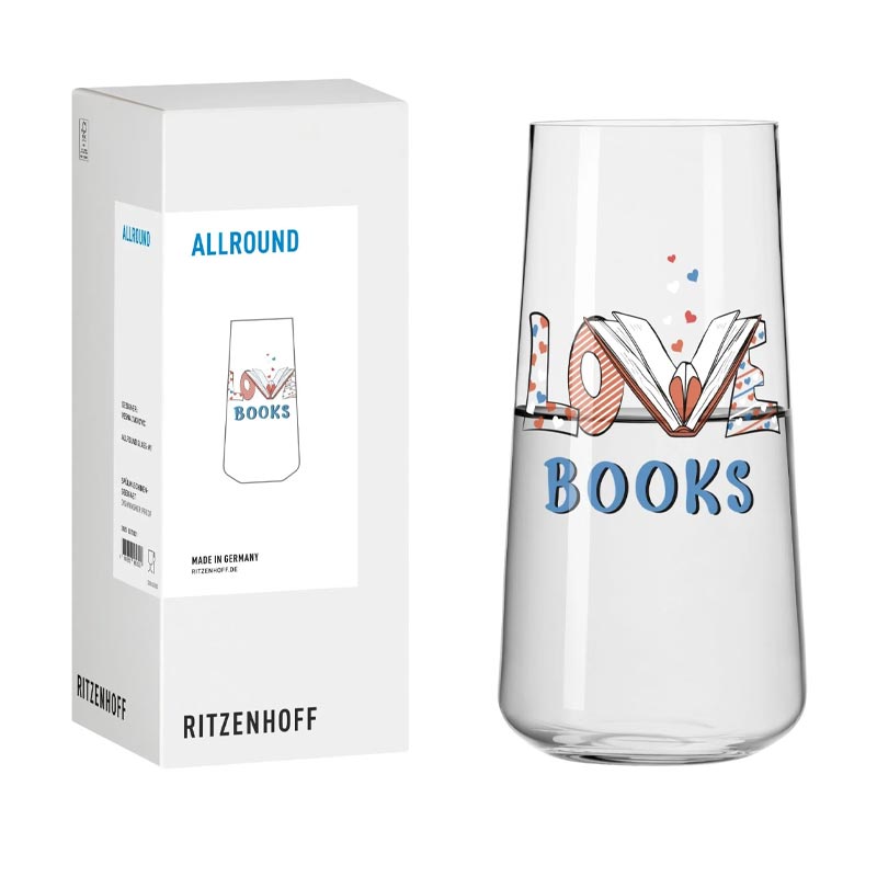 Books Universal Water Glass #1 (8272001) - Allround - des. Vesna Cvorovic for Ritzenhoff