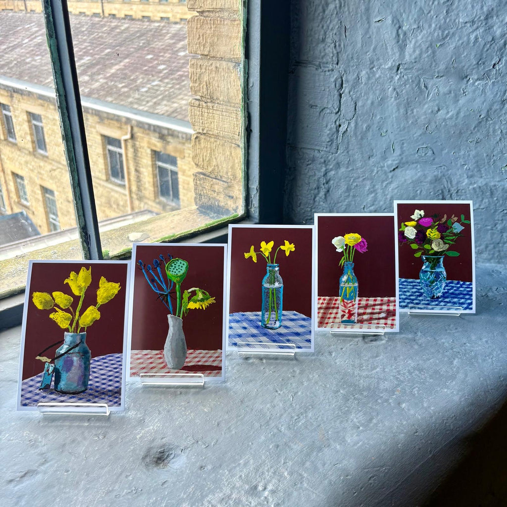 10 Flowers Postcards from '20 Flowers for 2025 And Some Bigger Pictures' by David Hockney