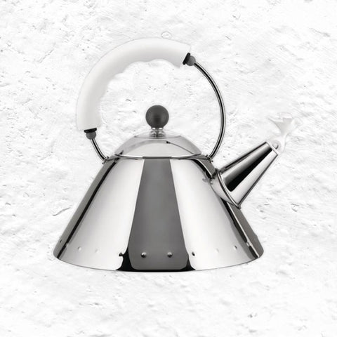 Kettle 9093 - white - des. Michael Graves, 1985 (made by Alessi)
