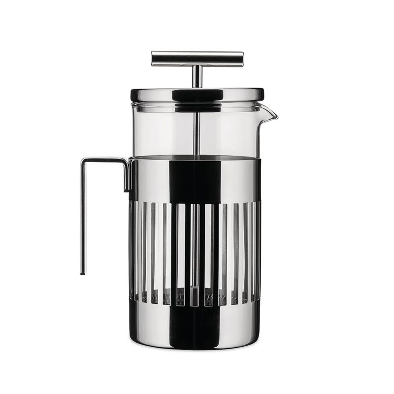 9094 French Press Coffee Maker - 3 cup - des. Aldo Rossi for Alessi