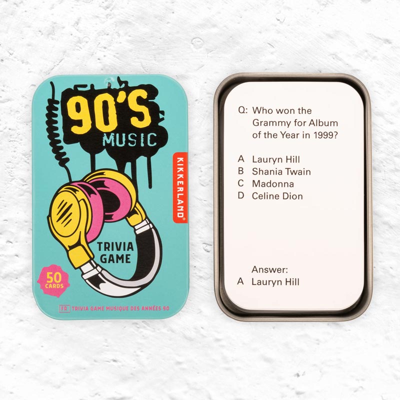 90s Music Trivia by Kikkerland