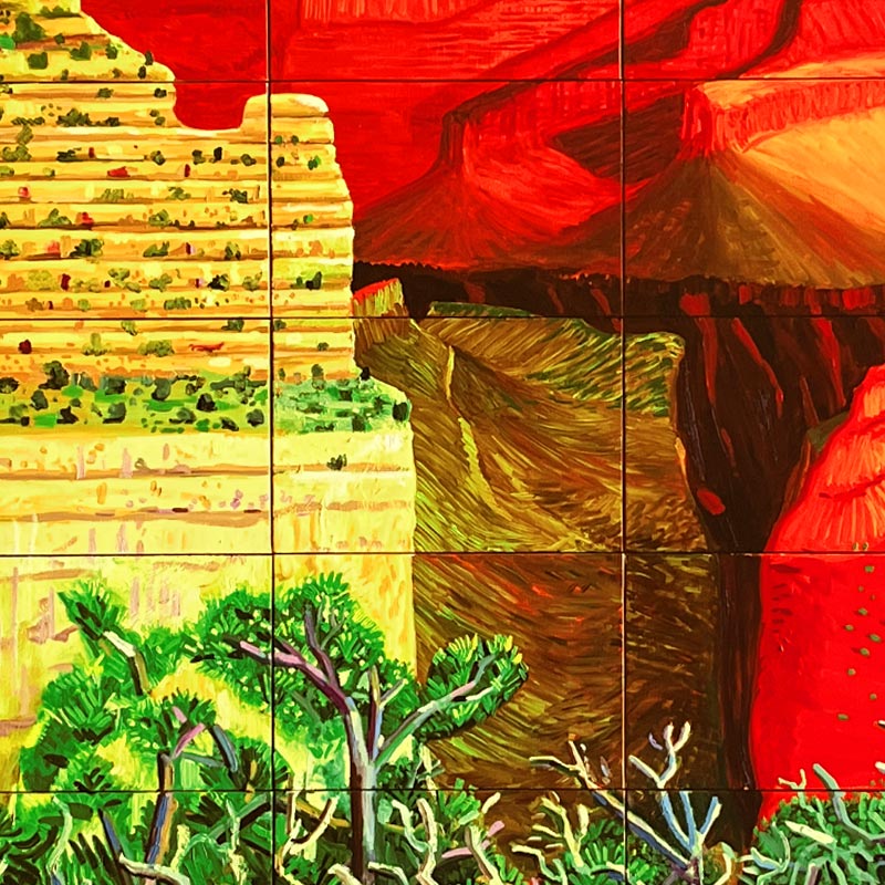 A Closer Grand Canyon Poster by David Hockney