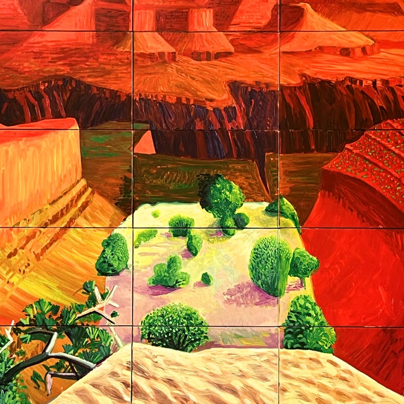 A Closer Grand Canyon Poster by David Hockney