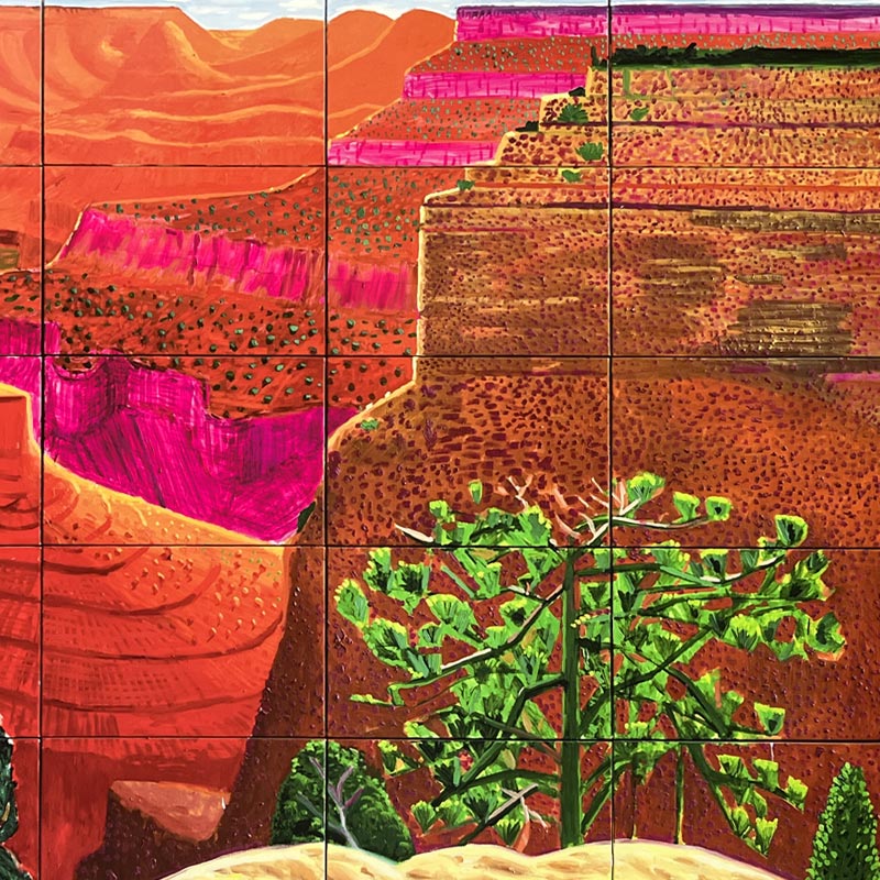 A Closer Grand Canyon Poster by David Hockney