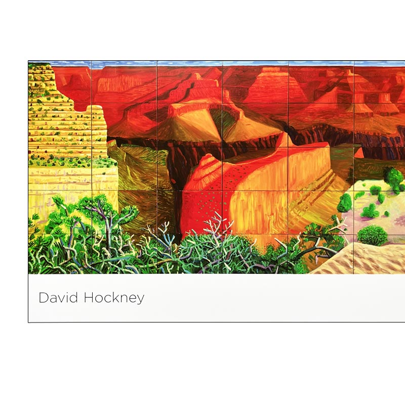 A Closer Grand Canyon Poster by David Hockney