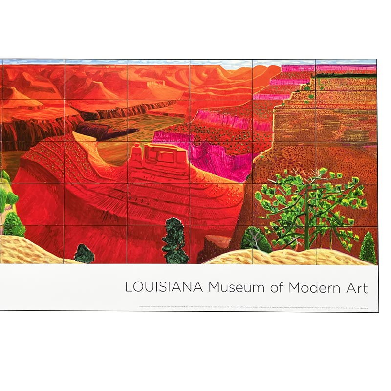 A Closer Grand Canyon Poster by David Hockney