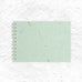 Peppermint A5 Landscape Spiral Bound Posh sketchbook by Pink Pig (silk & banana leaf tissue cover)