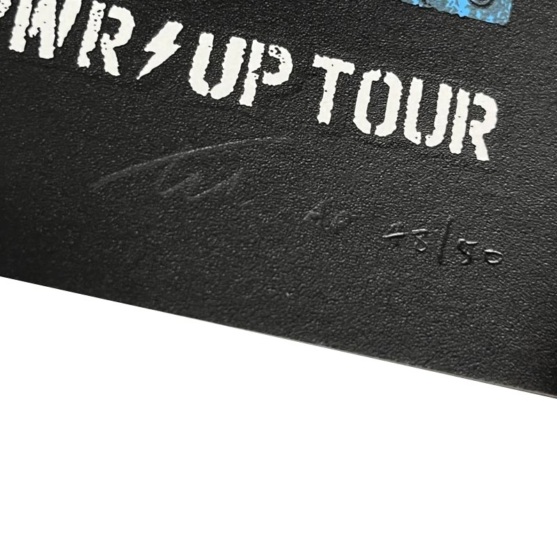 AC/DC Murrayfield poster by Tommy Davidson-Hawley - artist's proofs signed by Davidson-Hawley