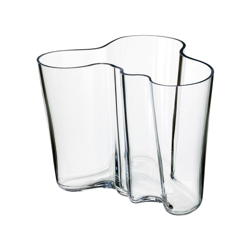 Aalto Vase - 160mm, Clear - des. Alvar Aalto, 1937, made by Iittala